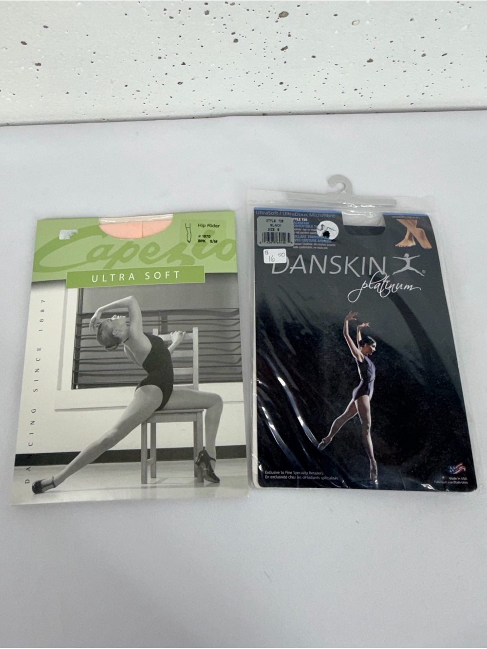 Lot of 2 Capezio S/M Pink Hip Ridder Danskin Backseam Convertible Size B New